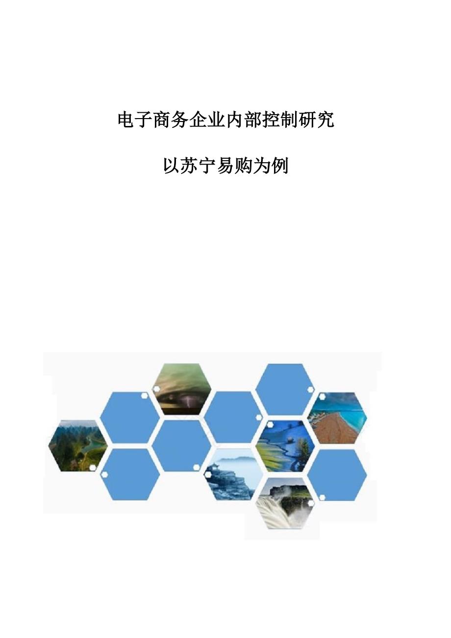 电子商务企业内部控制研究-以苏宁易购为例_第1页