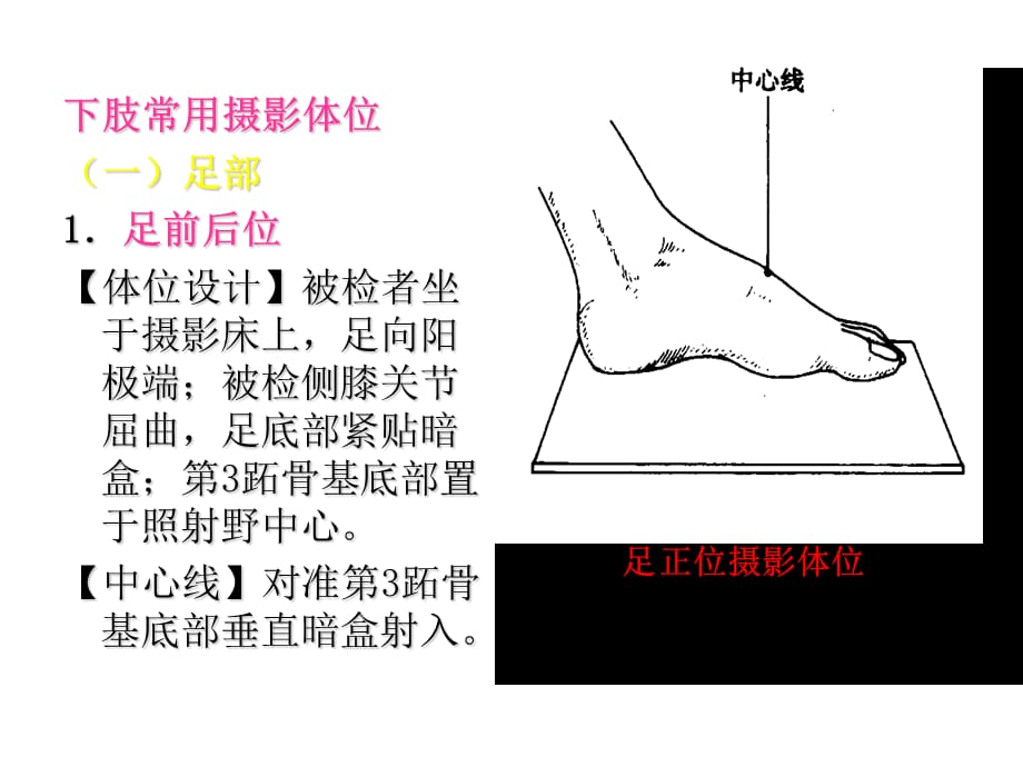 3.四肢X线技术之足、踝_第1页