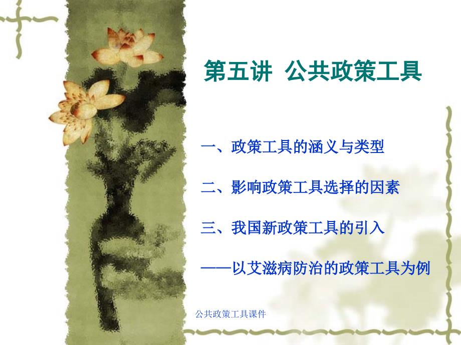 公共政策工具课件_第1页