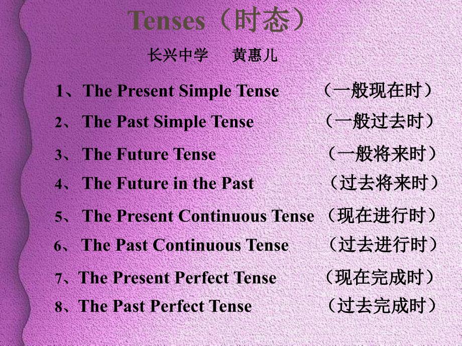 九年级英语中考时态课件冀教版_第1页