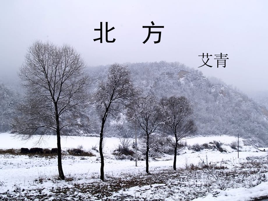 高中语文2.2《北方》 5 课件新人教版必修3_第1页