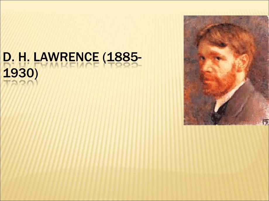 D.H.Lawrence英文介绍_第1页
