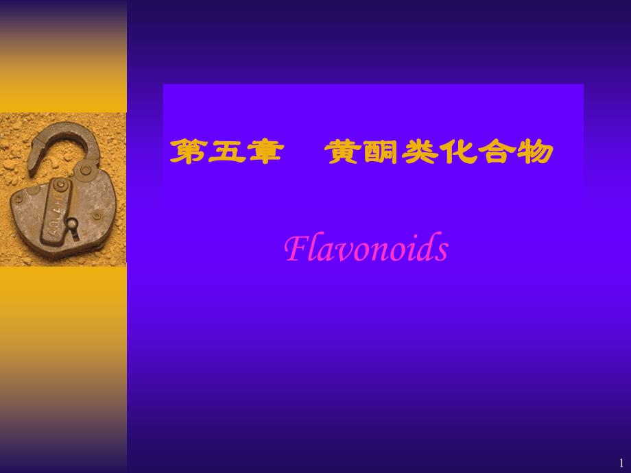 黄酮类化合物-1教学幻灯片_第1页