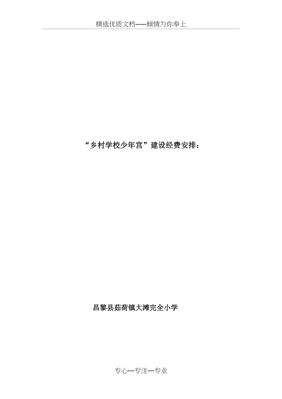乡村学校少年宫经费安排(共3页)_第1页