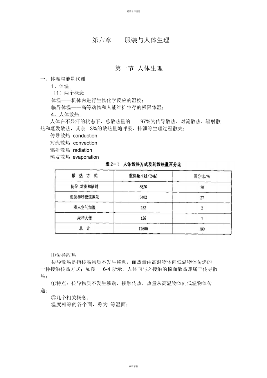 服装结构设计方案三第六章-服装与人体生理重点_第1页