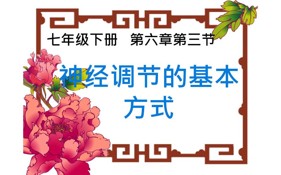 公开课《神经调节的基本方式》一等奖课件_第1页