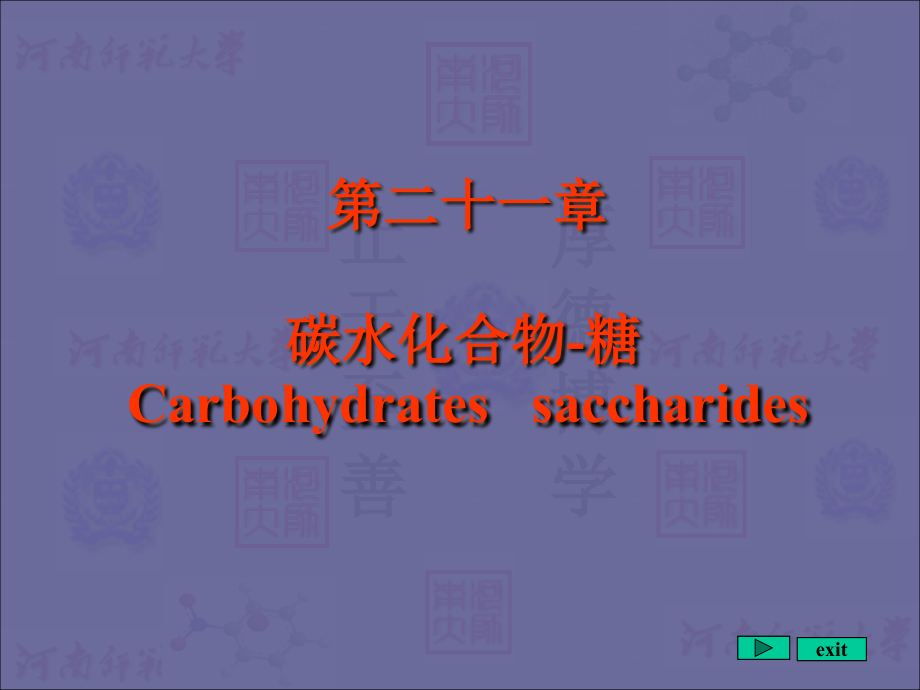 第十七章糖类教学幻灯片_第1页