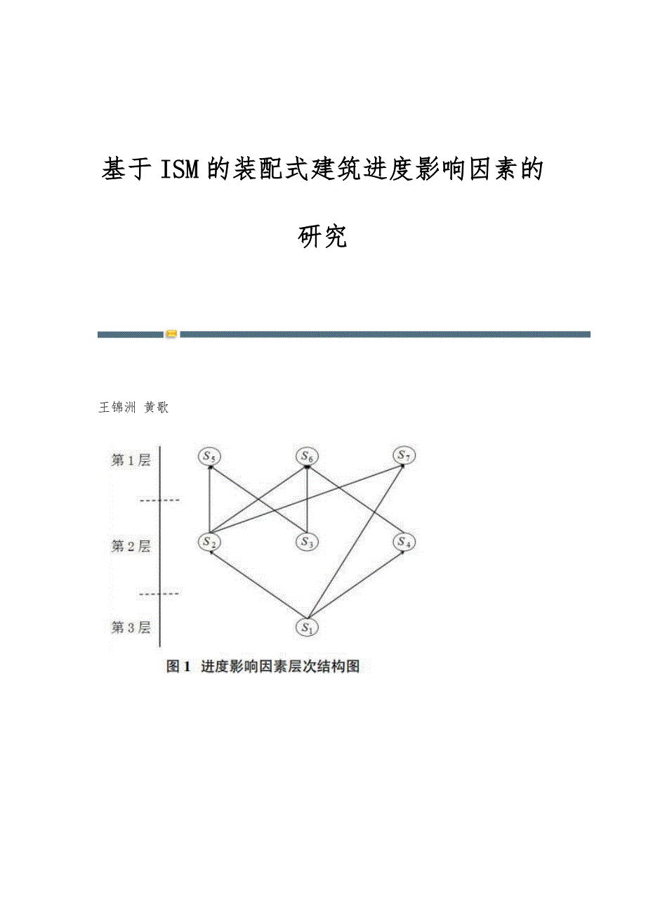 基于ISM的装配式建筑进度影响因素的研究_第1页