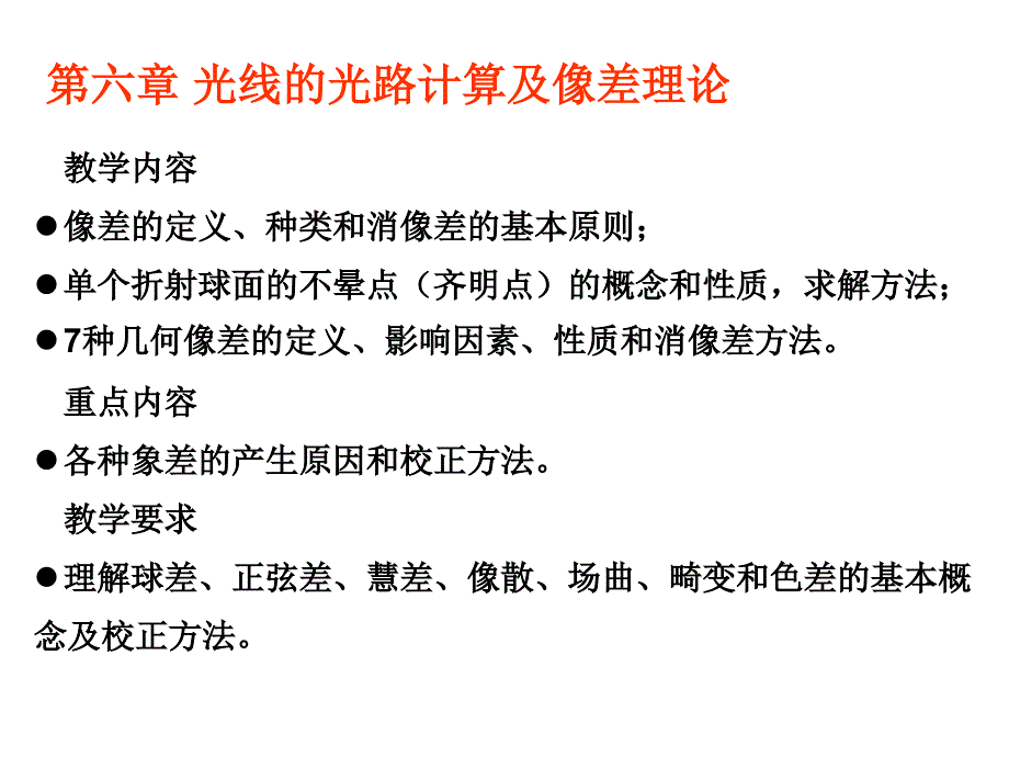 工程光学讲稿像差讲解学习_第1页