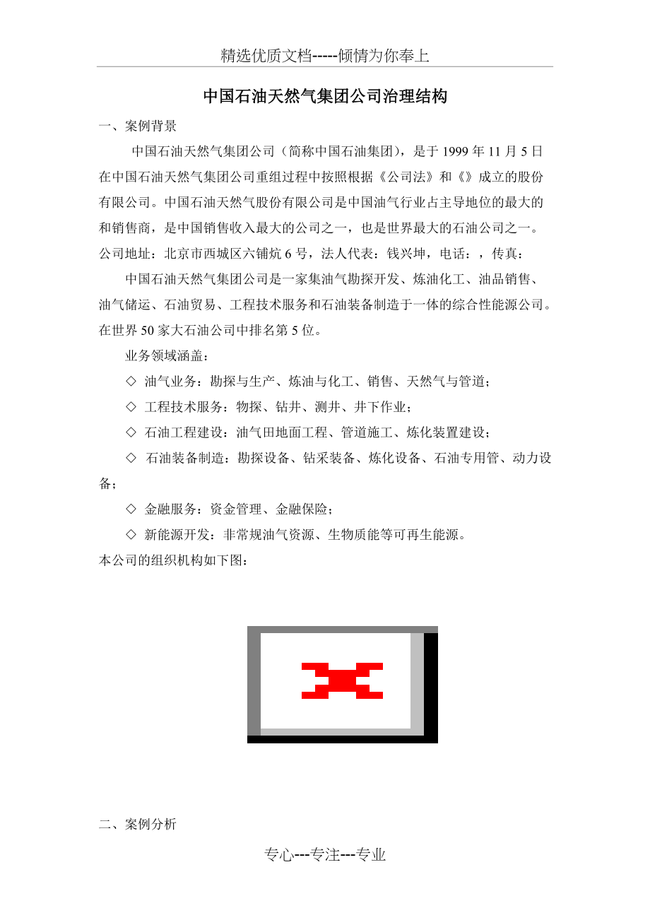 中国石油天然气集团公司治理结构(共5页)_第1页