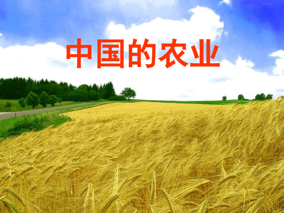 使用7中国农业课件完整_第1页