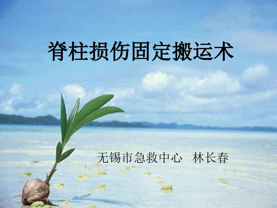 脊柱损伤固定搬运术培训讲学_第1页