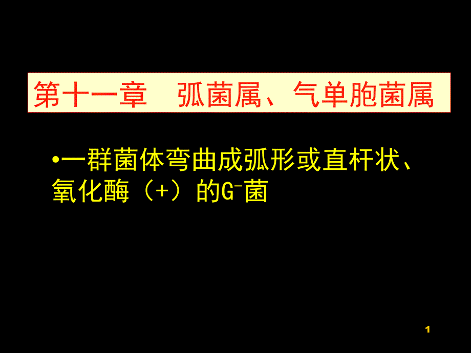 临床微生物检查课件 第11章弧菌_第1页