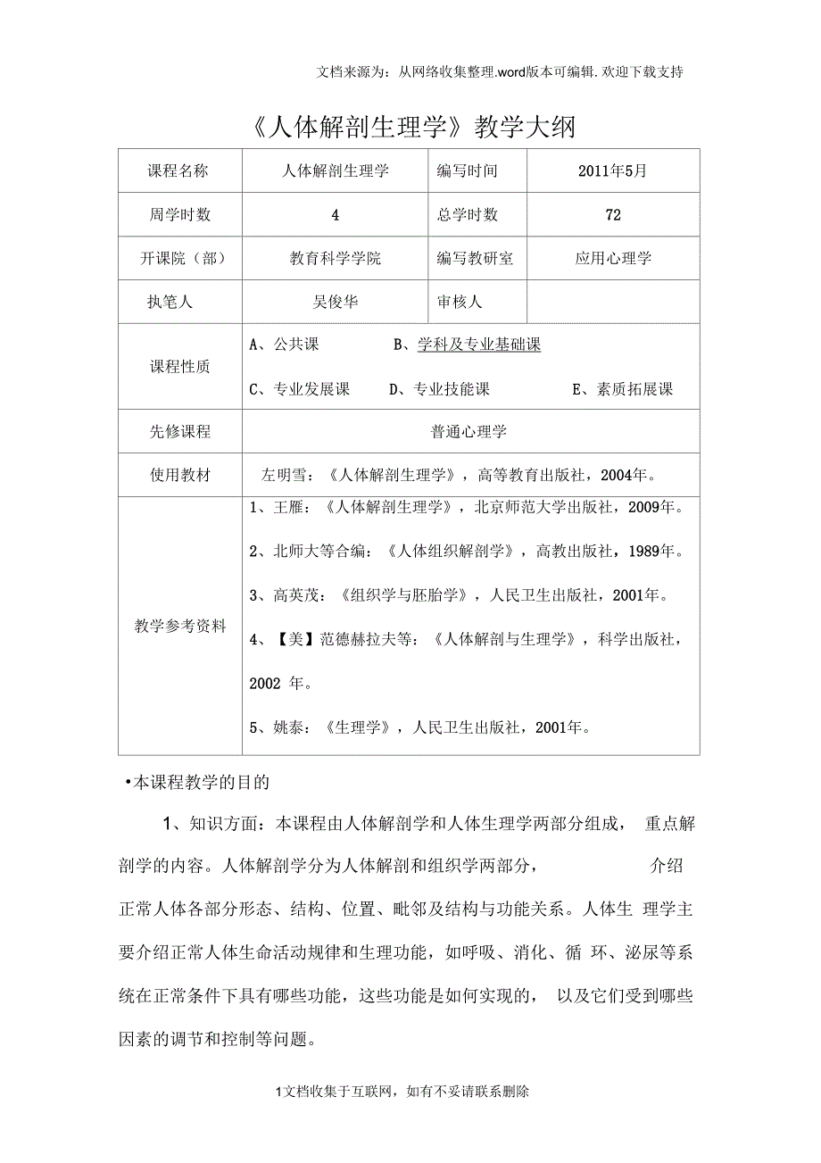 人体解剖生理学教学大_第1页