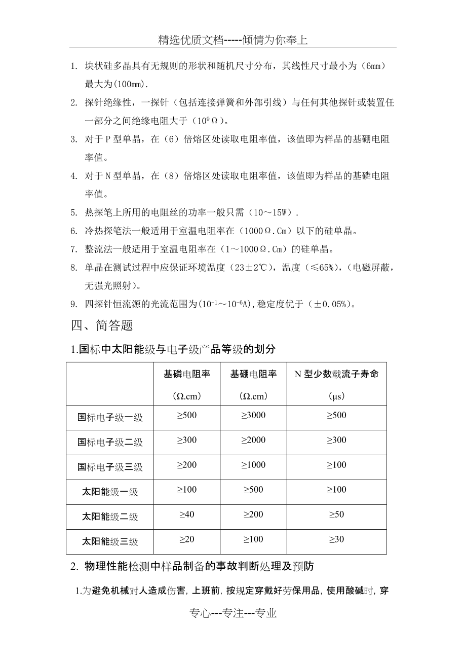 多晶硅基础知识点_第1页