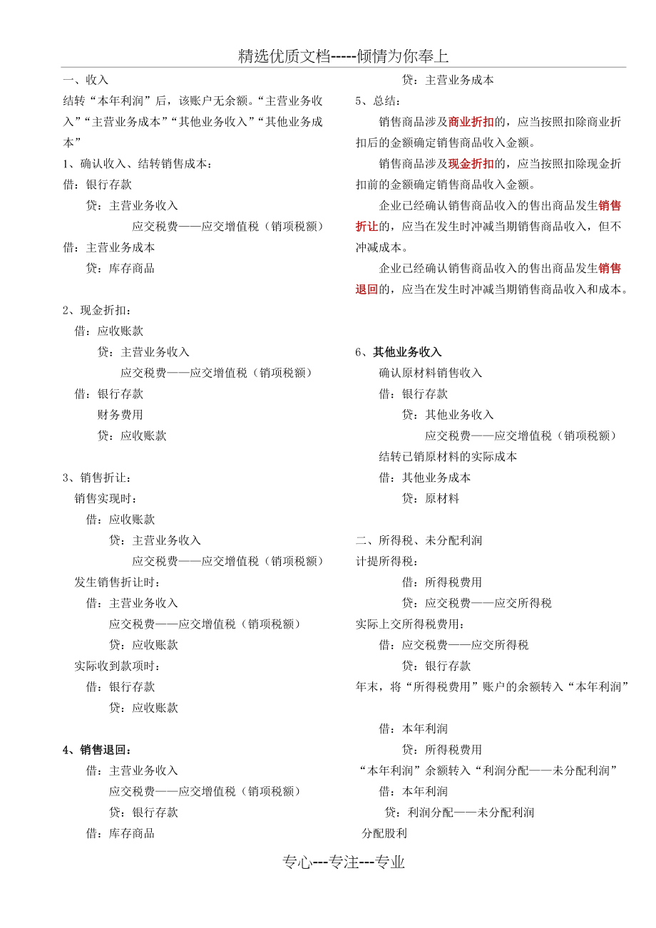 会计证基本会计分录_第1页