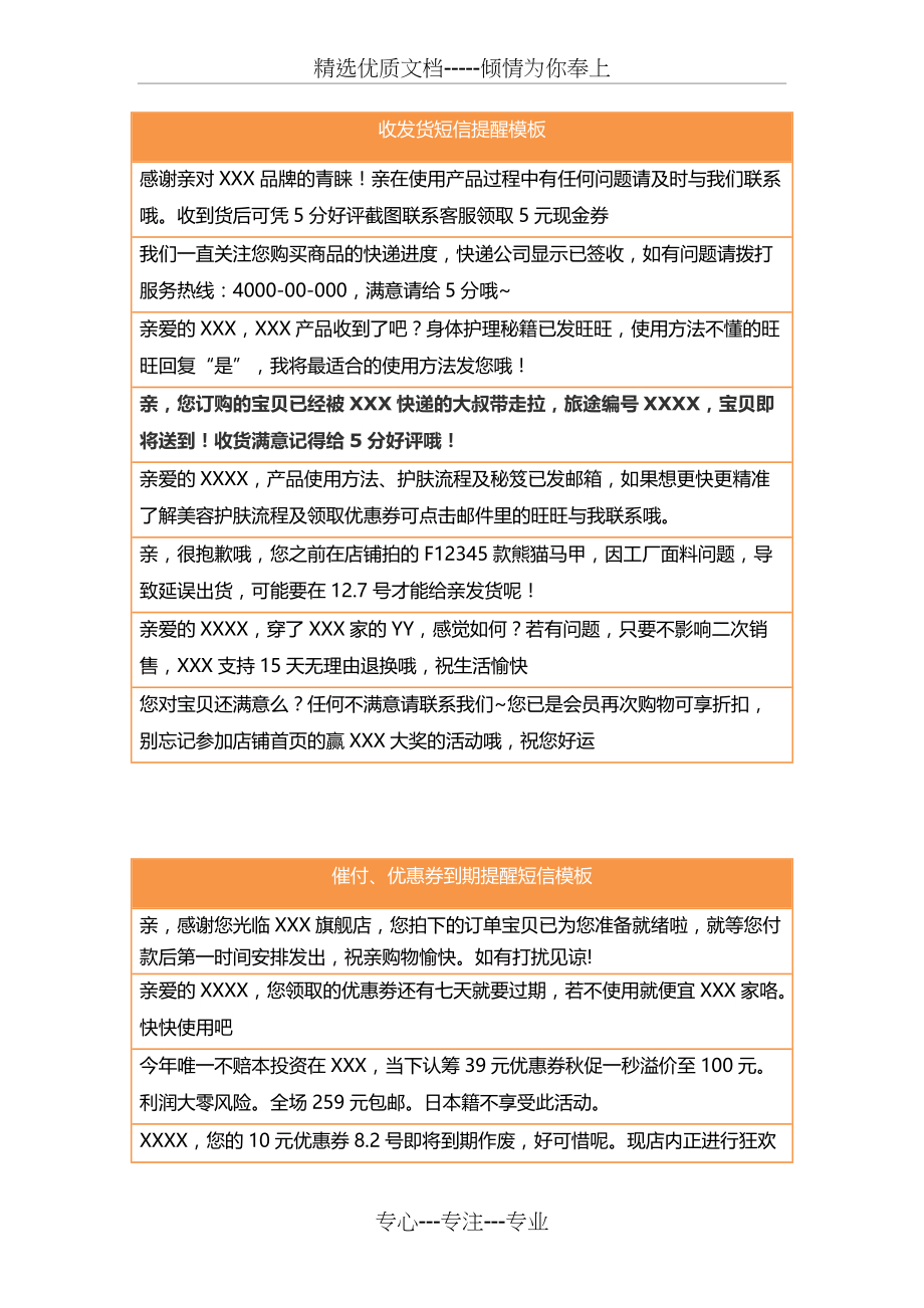 短信营销模板_第1页