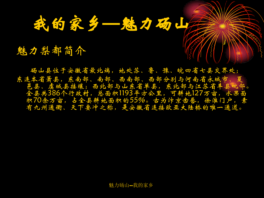 魅力砀山--我的家乡课件_第1页