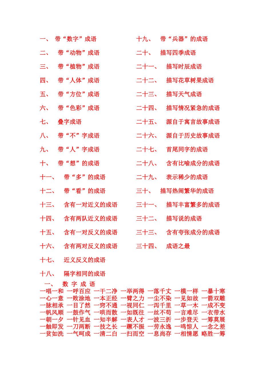 带1——10数字的成语_第1页