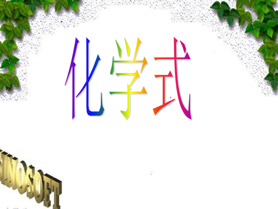 人教版化学九上《化学式与化合价》（第1课时）ppt课件资料_第1页