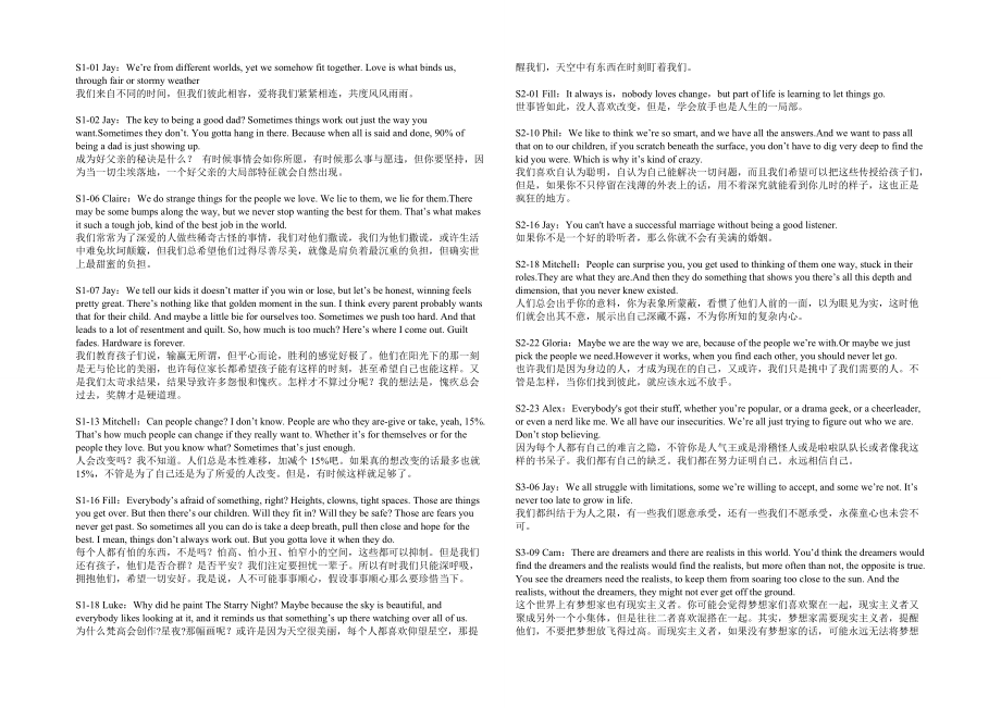 摩登家庭经典语句归纳_第1页