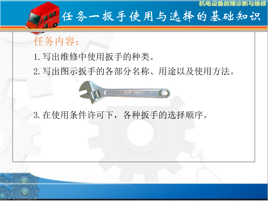 扳手使用和选择的基础知识主题讲座课件(共31张)_第1页