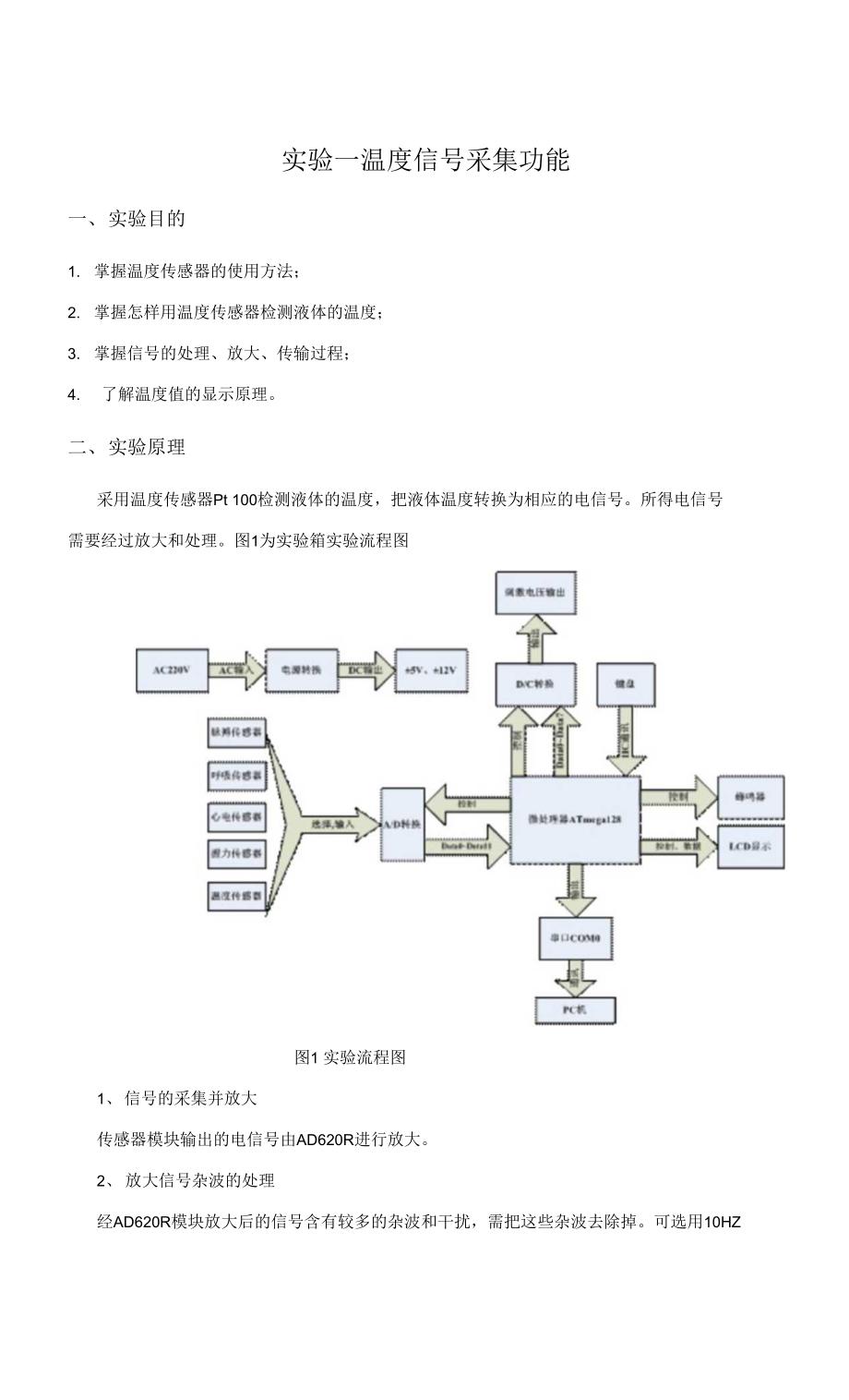 实验一温度信号采集功能_第1页