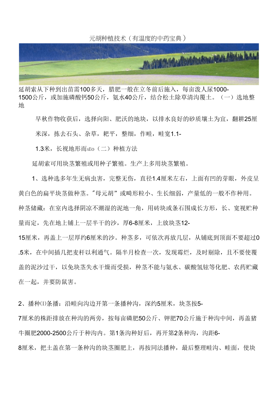 元胡种植技术(有温的中药宝典)_第1页