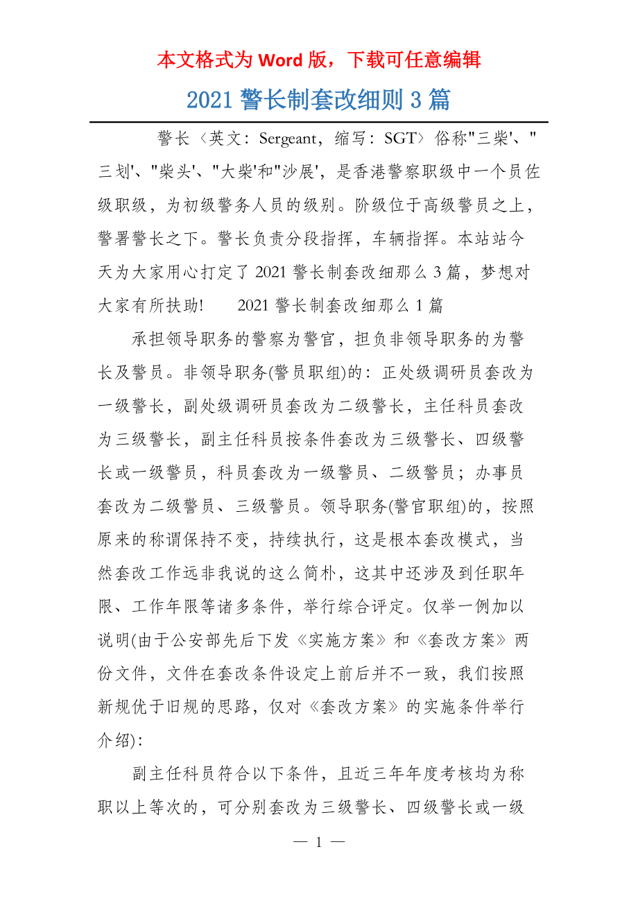 2021警长制套改细则3篇_第1页
