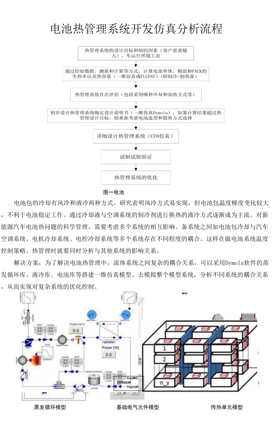 电池热管理系统仿真分析流程_第1页