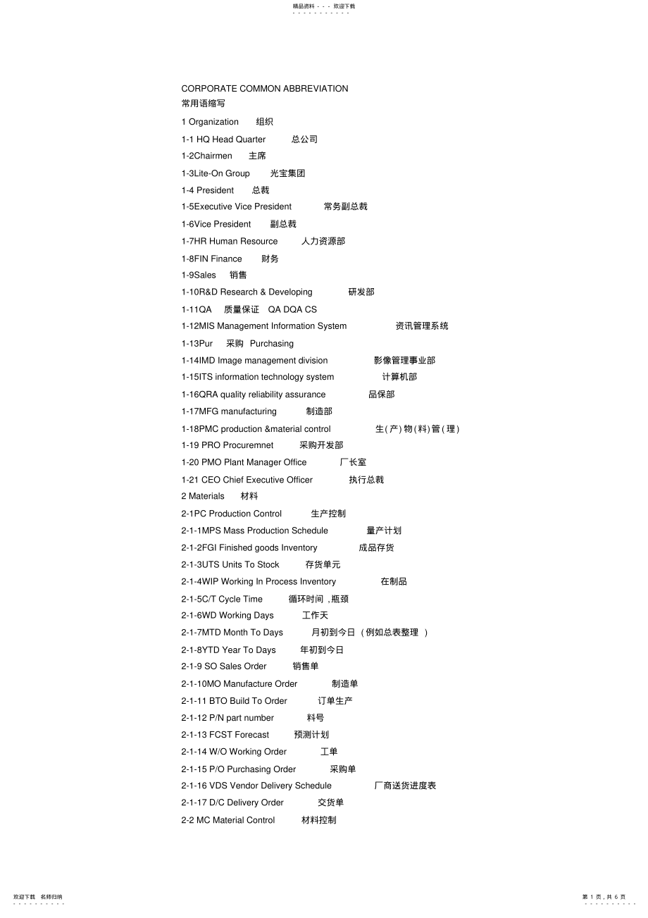 2022年生产厂商术语_第1页