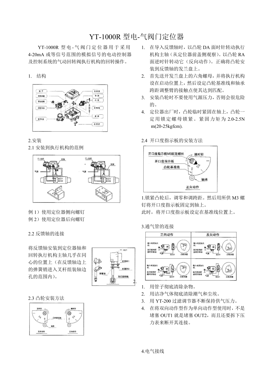YT-1000R中文说明书_第1页