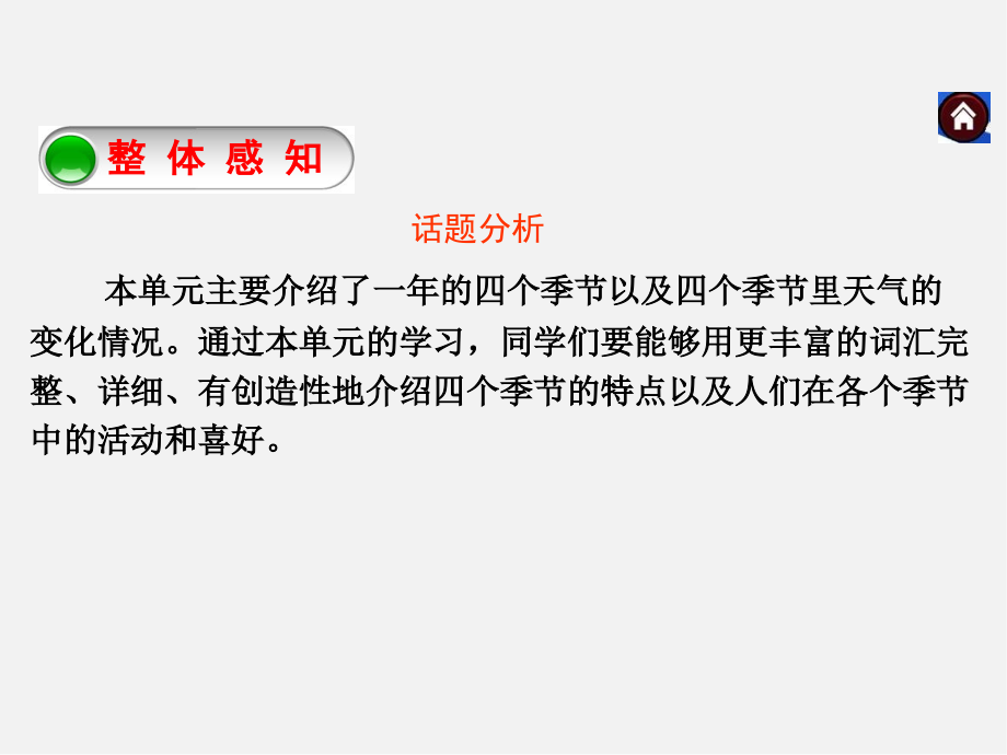 江苏省溧水县孔镇中学八年级英语上册 Unit 7 Seasons写作课件课件_第1页