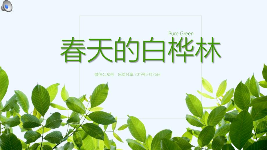 少儿美术水彩笔-乐绘 7-10岁《春天的白桦林》_第1页