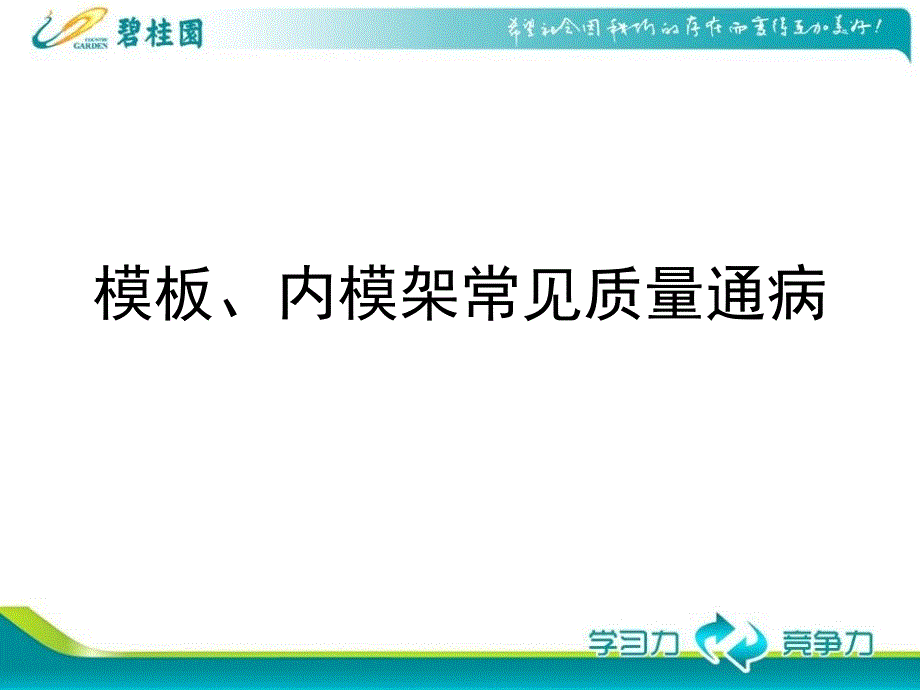 模板及内模架质量通病(很好)课件_第1页