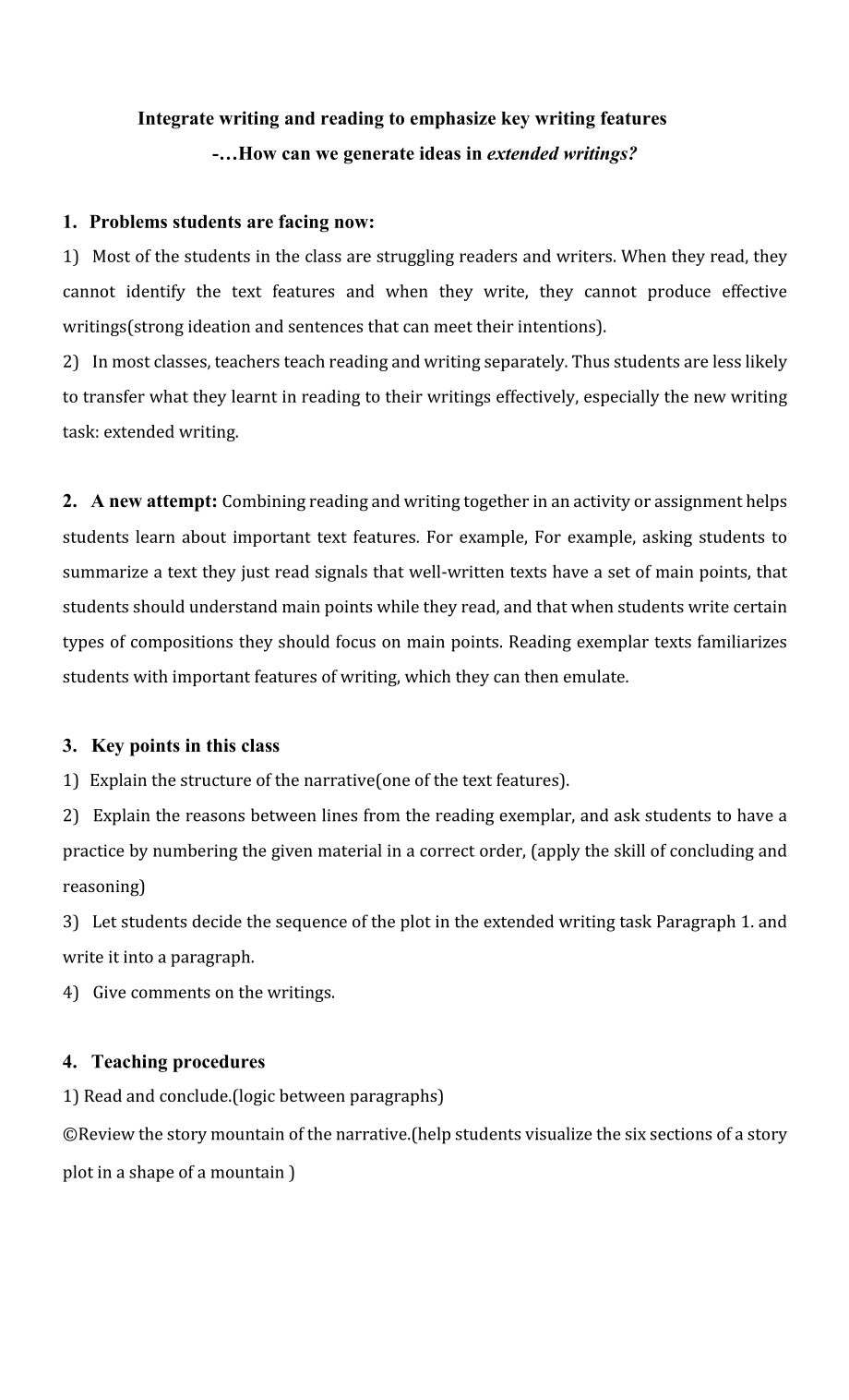 读后续写如何设计合理情节教案 reading for writing_第1页