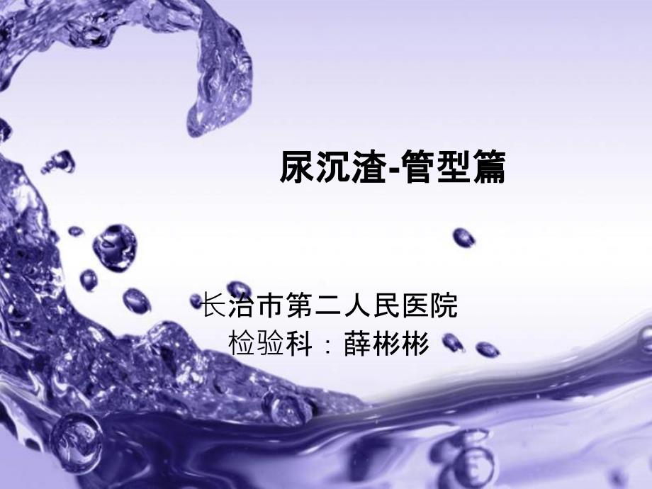 尿沉渣管型篇PPT课件_第1页