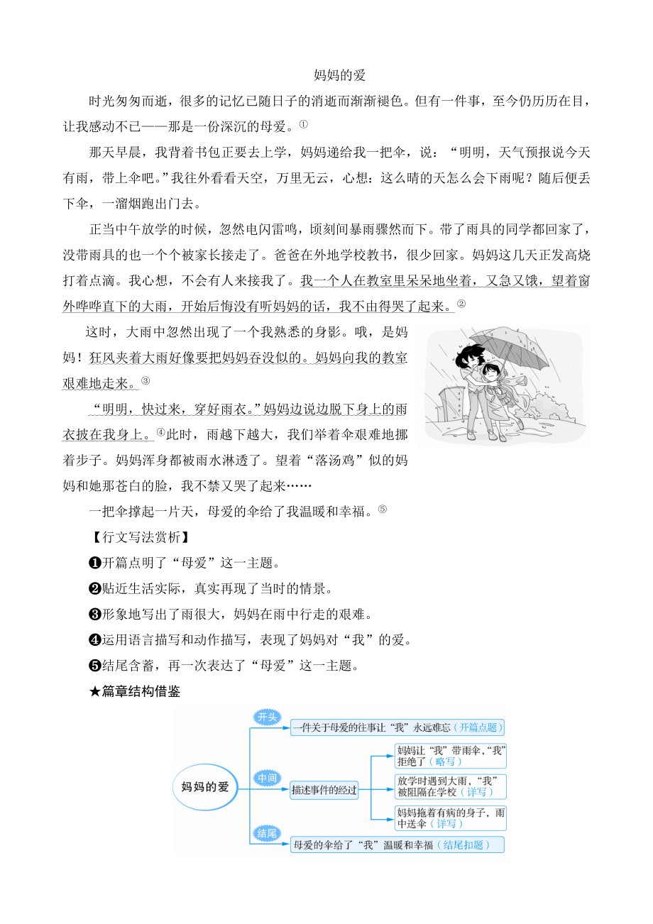 《小学教学全解》人教版六年级语文（上）第三单元例文引路_第1页