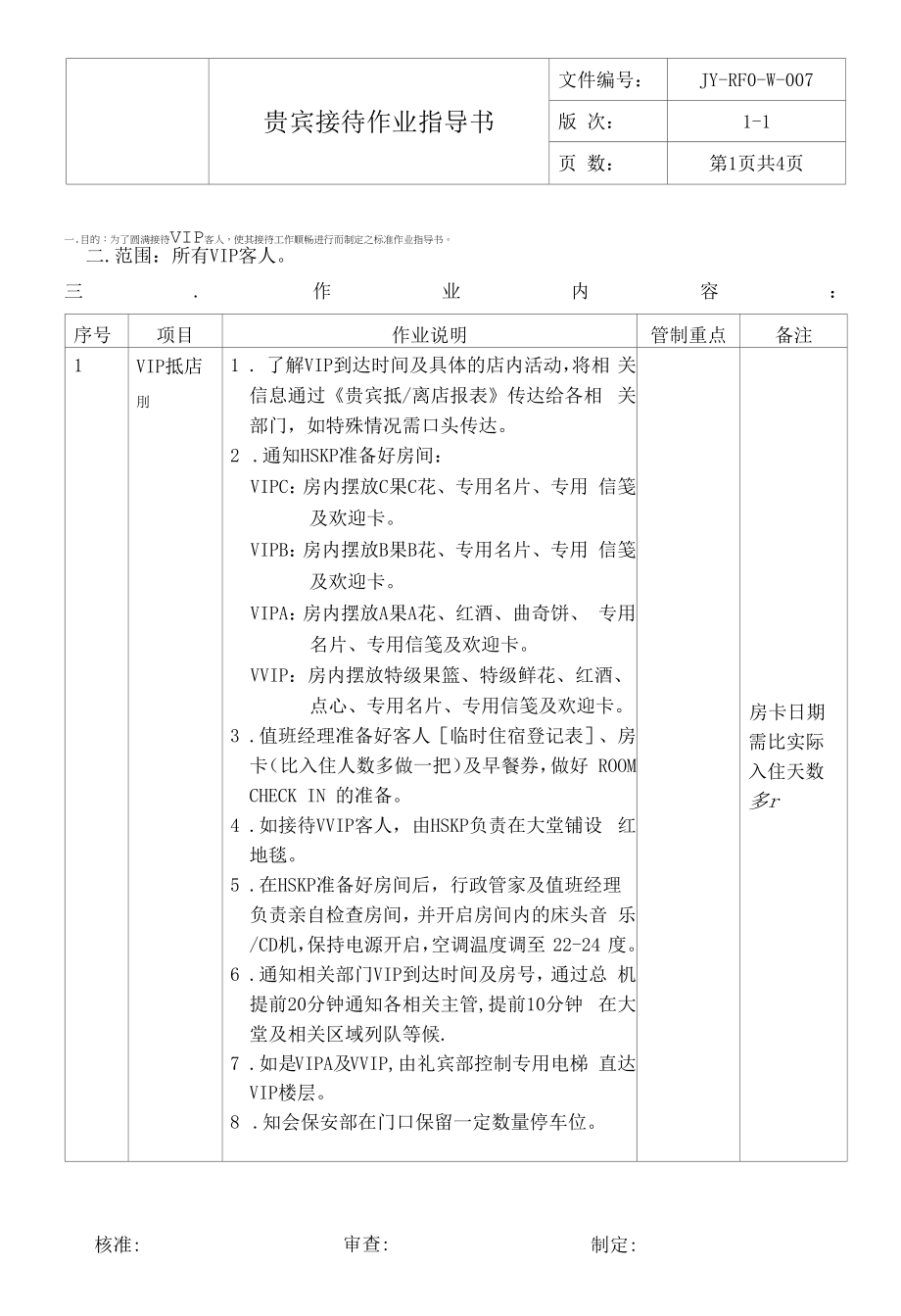 007贵宾接待作业指导书_第1页