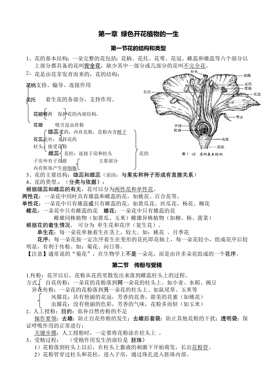 济南版生物八年级[上册]复习提纲_第1页