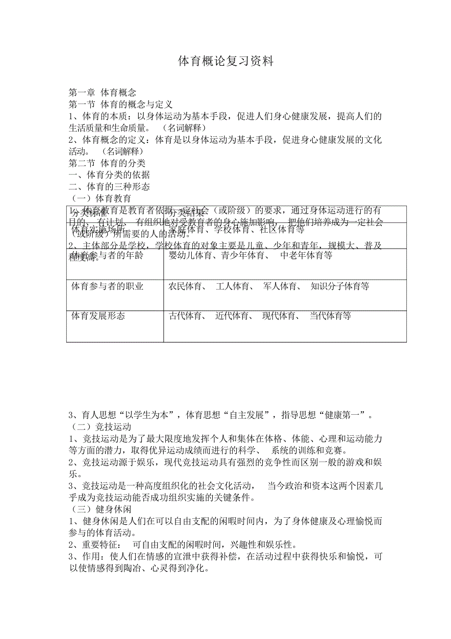 体育概论复习资料大学_第1页