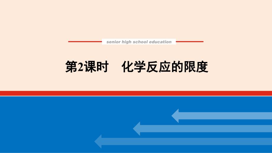 【化学】2023-2024学年鲁科版必修第二册 化学反应的限度课件_第1页