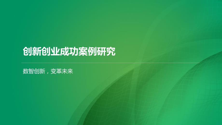 创新创业成功案例研究_第1页