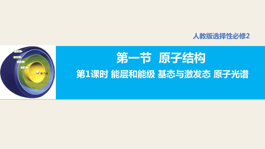 【化学】原子结构（第1课时能层和能级 基态与激发态 原子光谱）-2023-2024学年高二人教版2019选择性必修2_第1页
