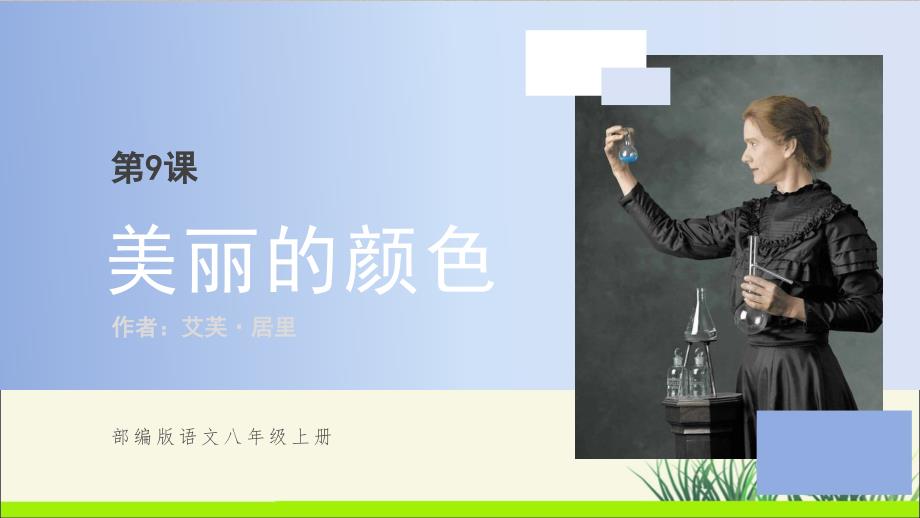人教部编版八年级语文上册《美丽的颜色》示范公开课教学课件_第1页