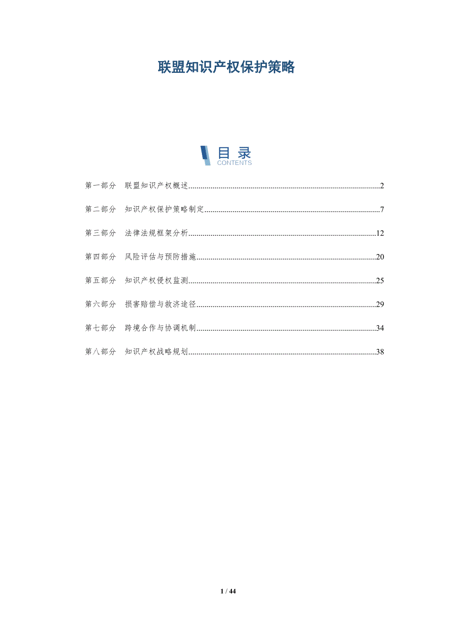 联盟知识产权保护策略-洞察研究_第1页