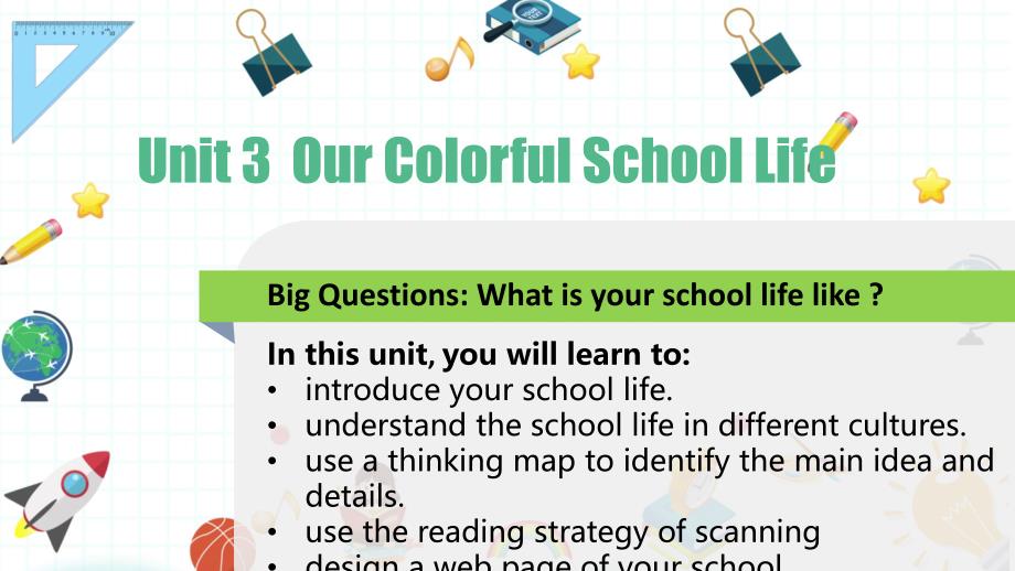 仁爱版（2024）七年级英语上册Unit 3 Developing the topic Oral Communication 同步课件_第1页
