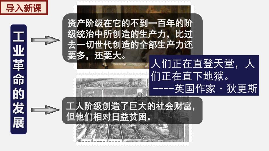 部编版历史九年级上册第七单元 第21课马克思主义的诞生和国际工人运动【课件】_第1页