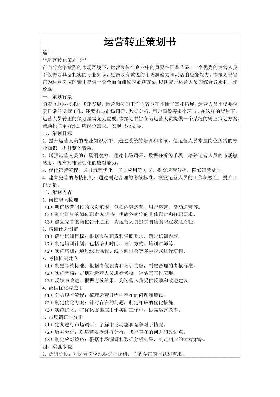 运营转正策划书_第1页