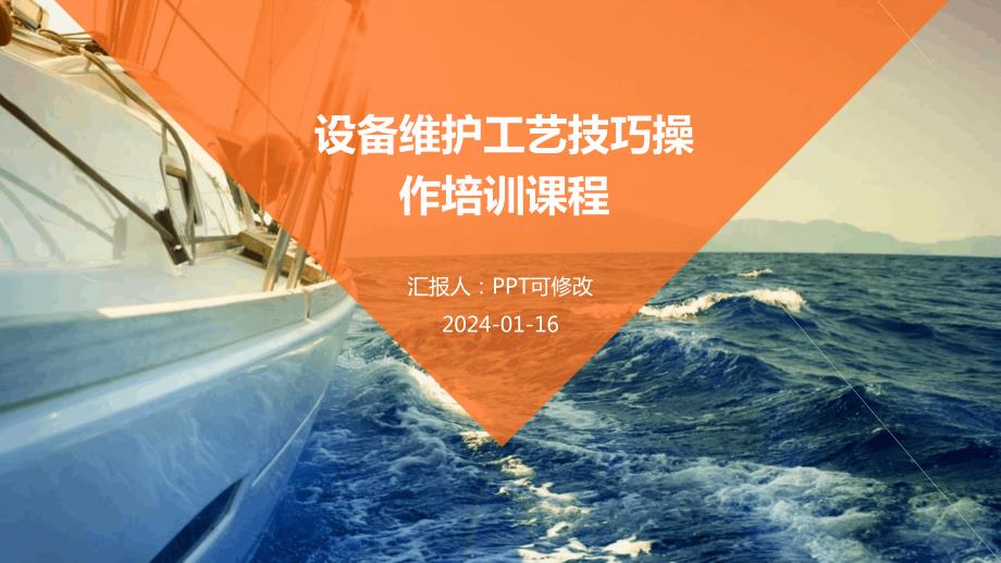 设备维护工艺技巧操作培训课程_第1页